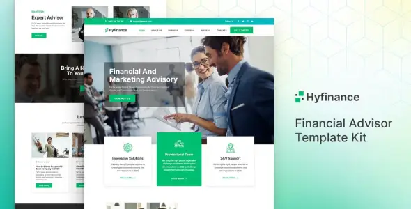 Hyfinance – Financial Advisor Elementor Template Kit