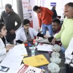 मुख्यमंत्री के निर्देश पर हल्द्वानी मीडिया सेंटर में पत्रकारों हेतु लगाया गया निःशुल्क स्वास्थ्य शिविर