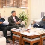 गुनियाल गांव में निर्माणाधीन सैन्य धाम के अंतिम चरण के कार्यों की प्रगति की समीक्षा कि सैनिक कल्याण मंत्री गणेश जोशी ने